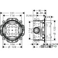 Смесител за вана/душ вграден, Vivenis, хром, Hansgrohe 75415000