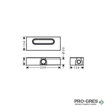 Универсално тяло за вграждане uBox, HansGrohe 01001180 Универсално тяло за вграждане uBox, HansGrohe 01001180