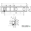 Термостатен смесител за вграждане RAINSELECT, хром, Hansgrohe 15355000
