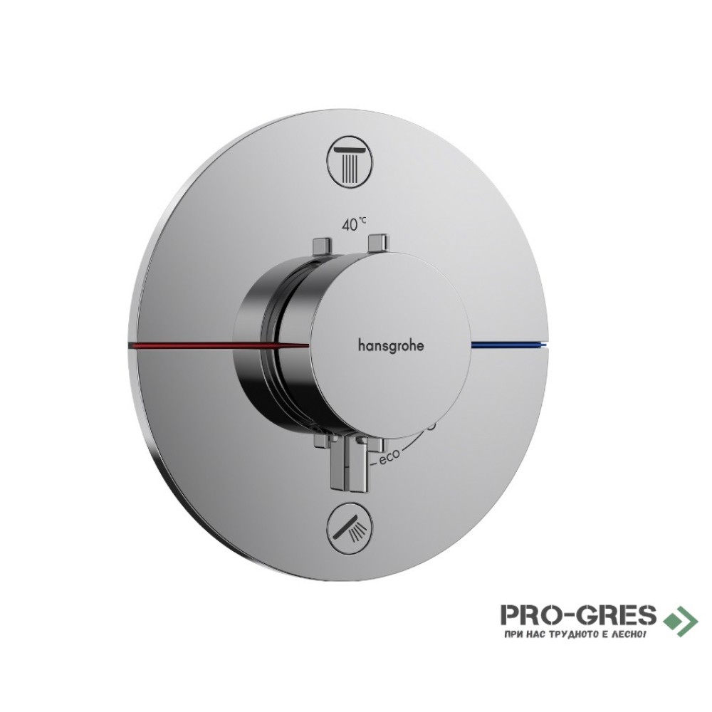 Термостатен смесител за вграждане, SHOWERSELECT COMFORT S, хром, Hansgrohe 15554000