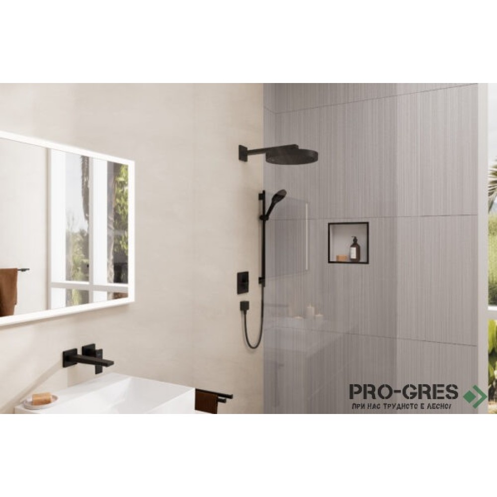 Термостатен смесител за вграждане, SHOWERSELECT COMFORT E, черен мат, Hansgrohe 15572670.