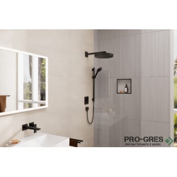 Термостатен смесител за вграждане, SHOWERSELECT COMFORT E, черен мат, Hansgrohe 15572670 Термостатен смесител за вграждане, SHOWERSELECT COMFORT E, черен мат, Hansgrohe 15572670
