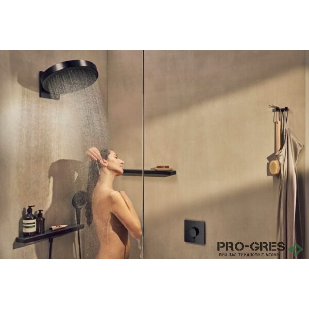 Термостатен смесител за вграждане, SHOWERSELECT COMFORT E, черен мат, Hansgrohe 15572670.