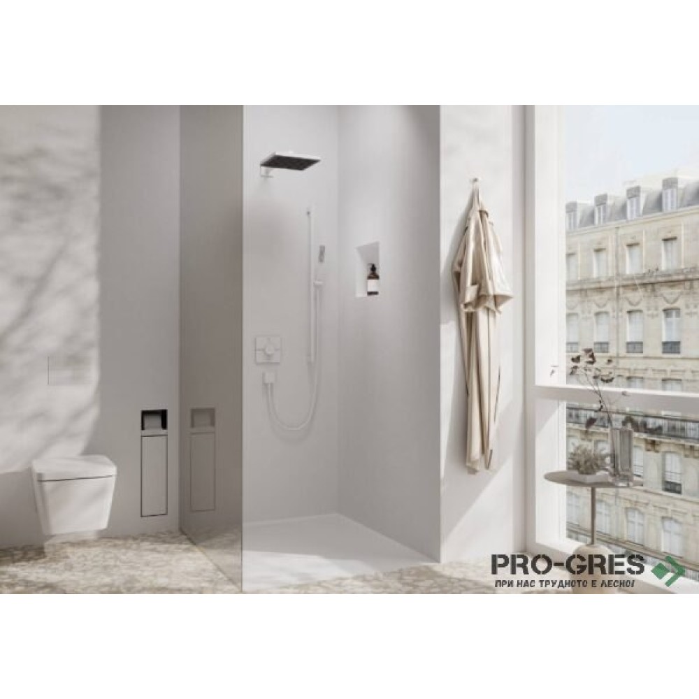 Термостатен смесител за вграждане, SHOWERSELECT COMFORT E, бял мат, Hansgrohe 15572700
