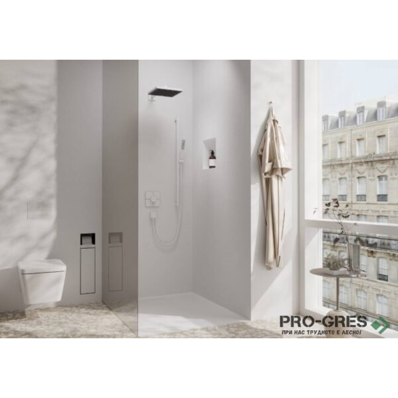 Термостатен смесител за вграждане, SHOWERSELECT COMFORT E, бял мат, Hansgrohe 15572700