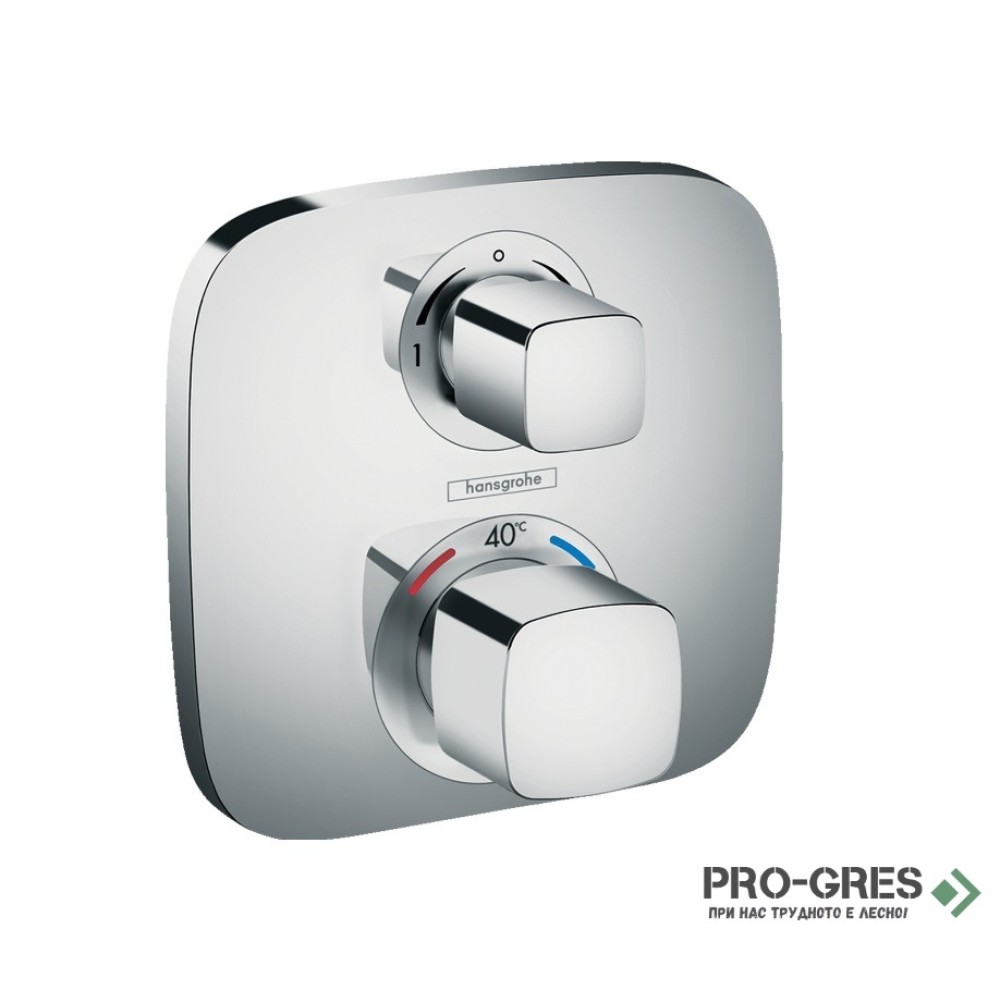 Термостатен смесител за вграждане, Ecostat E, хром, Hansgrohe15708000