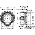 Термостатен смесител за вграждане, Ecostat E, хром, Hansgrohe15708000