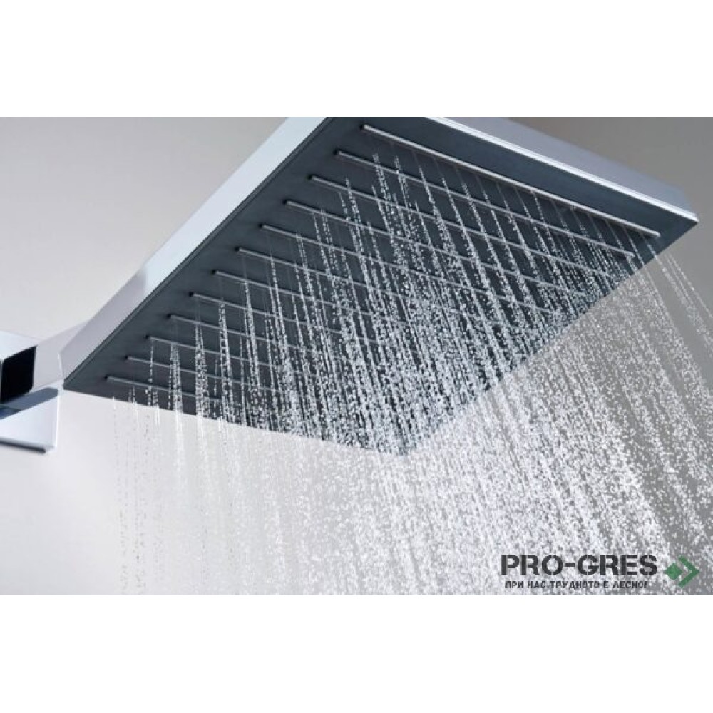 Душ пита квадратна, PULSIFY E 260 1jet, хром, Hansgrohe 24330000