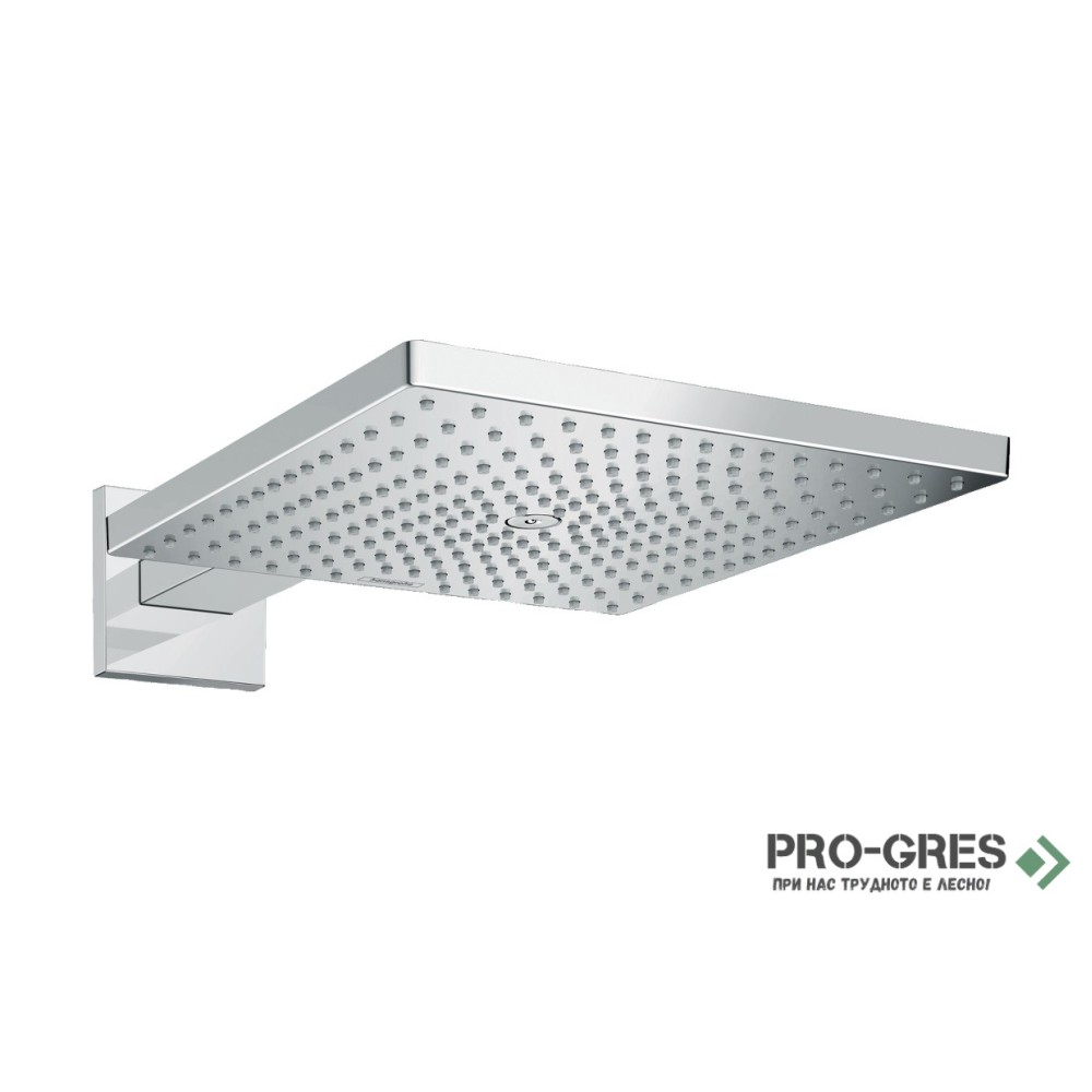 Душ пита с рамо квадратна. Raindance E 300, хром, Hansgrohe 26238000