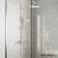 Душ гарнитура с тръбно окачване термостатна, Vernis Blend 200, хром, Hansgrohe 26276000