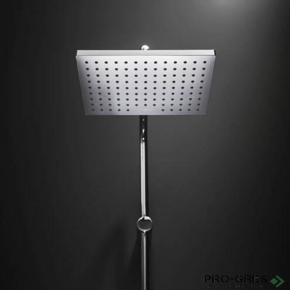 Душ гарнитура с тръбно окачване,термостатна Vernis Shape 230,хром, HansGrohe 26286000