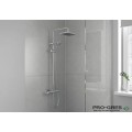 Душ гарнитура с тръбно окачване,термостатна Vernis Shape 230,хром, HansGrohe 26286000
