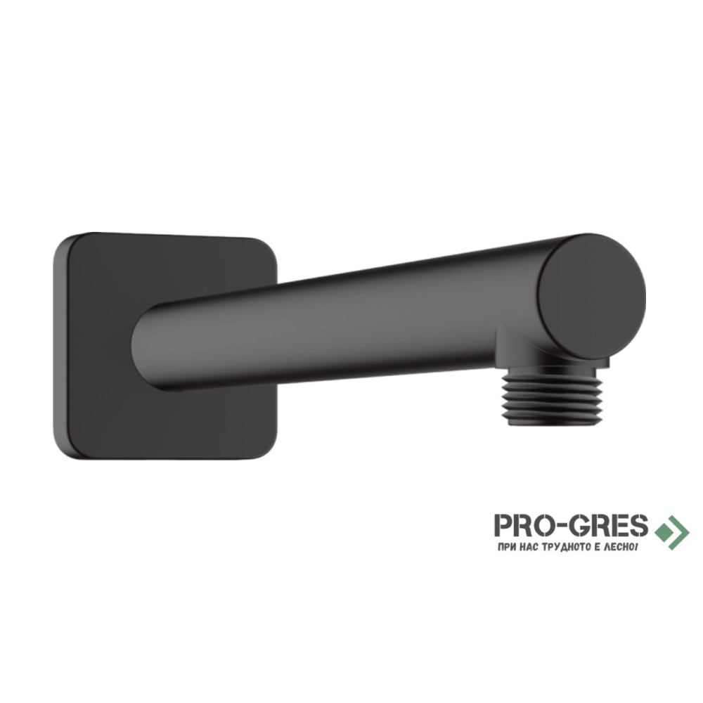 Стенно рамо за душ пита VERNIS SHAPE, черен мат, Hansgrohe 26405670