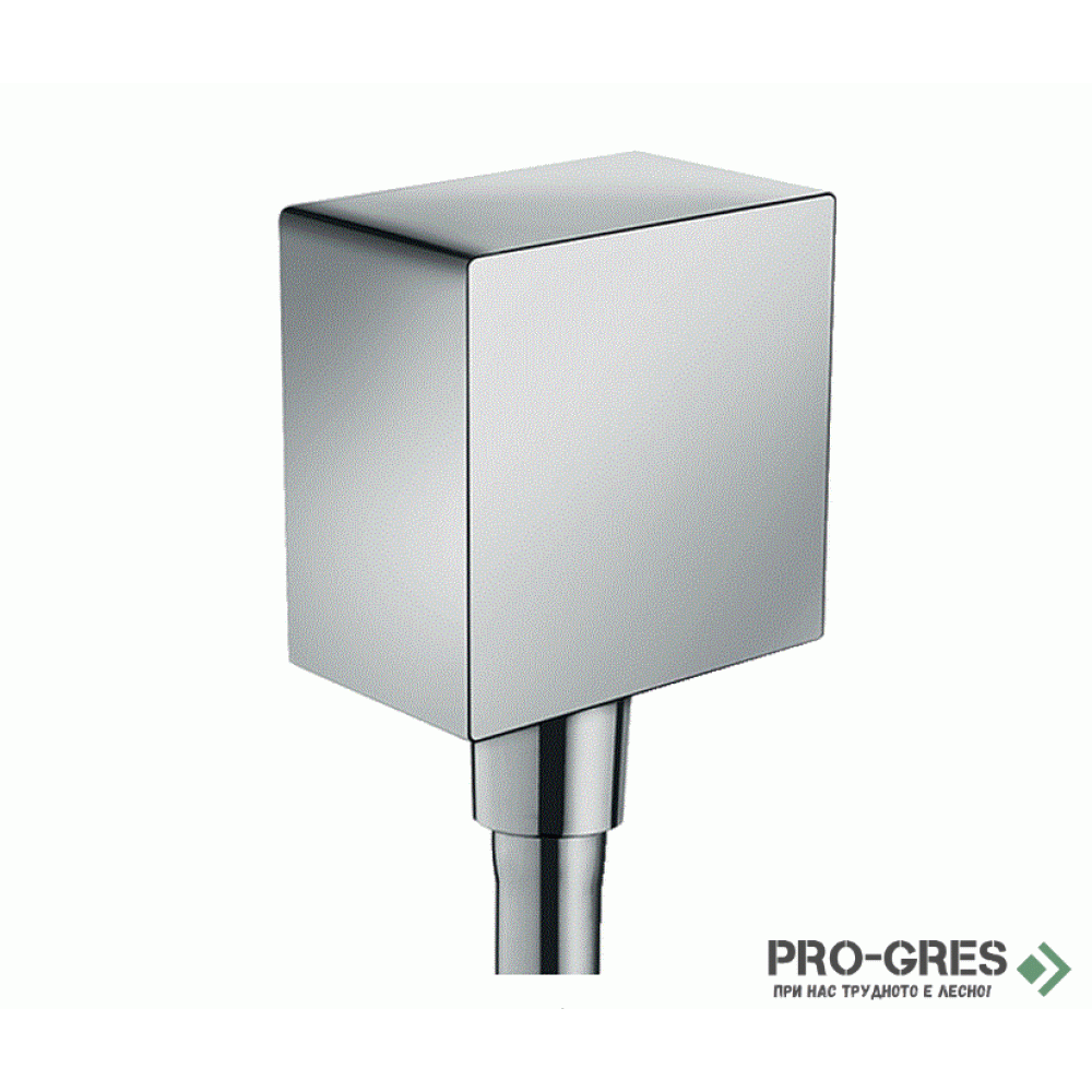 Стенно коляно FIXFIT square, хром, Hansgrohe 26455000