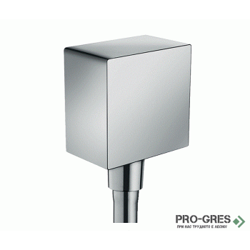 Стенно коляно FIXFIT square, хром, Hansgrohe 26455000