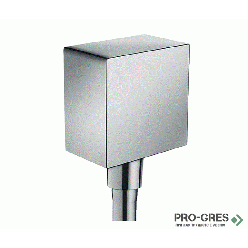Стенно коляно FIXFIT square, хром, Hansgrohe 26455000