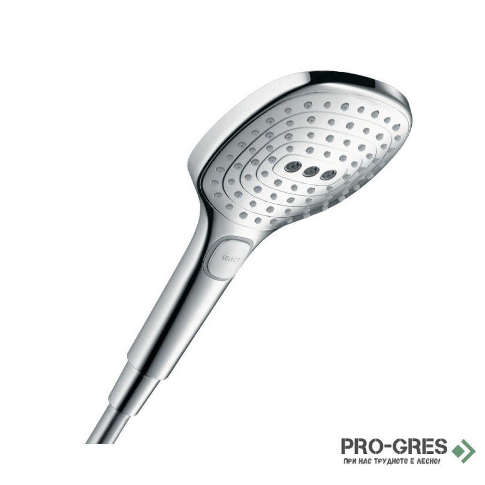Душ слушалка RAINDANCE Select E 120 3jet, хром, Hansgrohe 26520000