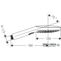 Душ слушалка RAINDANCE Select E 120 3jet, хром, Hansgrohe 26520000