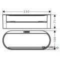 Дълбока Кошница за Съхранение WALLSTORIS, черен мат, HansGrohe 27912670