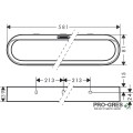 Плитка Кошница за Съхранение WallStoris, черен мат, HansGrohe 27913670