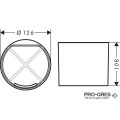 Чаша с Вътрешен Разделител WallStoris , черен мат, HansGrohe 27921670