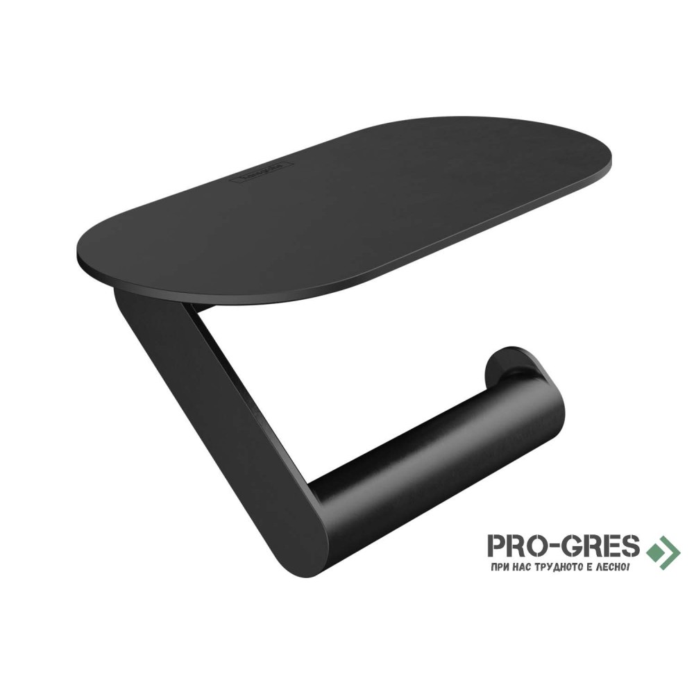Държач за Тоалетна Хартия WallStoris, черен мат, HansGrohe 27928670