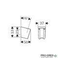 Стойка за ръчен душ PORTER S, хром, Hansgrohe 28331000