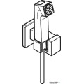 Стенен смесител с хигиенен душ EcoSmart+, черен мат, Hansgrohe 29233670