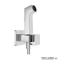 Стенен смесител с хигиенен душ EcoSmart+, хром, Hansgrohe 29233000