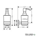 Дозатор за течен сапун с държач, LOGIS UNIVERSAL, хром, HansGrohe 41714000
