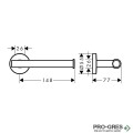 Държач за тоалетна хартия LOGIS UNIVERSAL, хром, HansGrohe 41726000