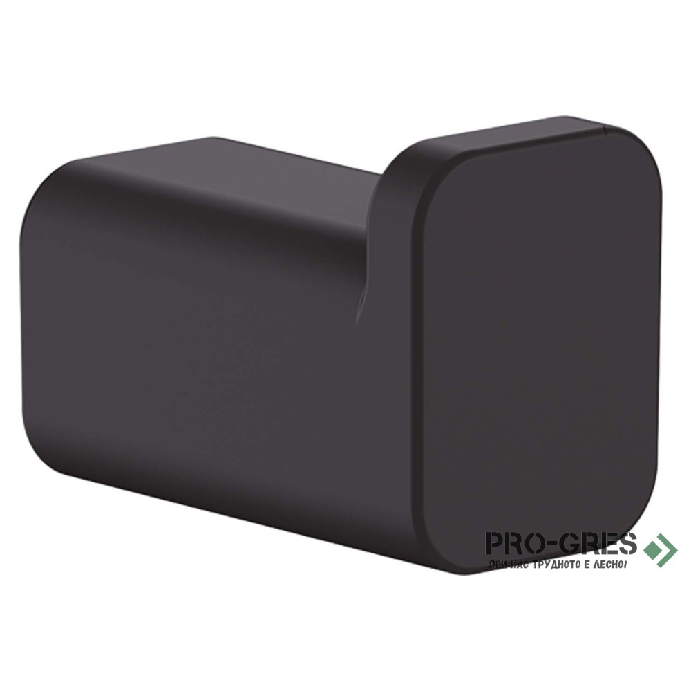 Закачалка за хавлий AddStoris , черен мат , HansGrohe 41742670