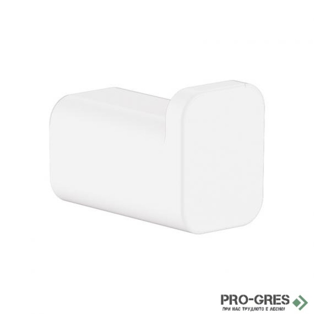 Закачалка за хавлий AddStoris , бял мат , HansGrohe 41742700