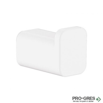 Закачалка за хавлий AddStoris , бял мат , HansGrohe 41742700