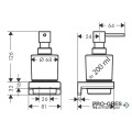 Държач с Дозатор за Течен Сапун, AddStoris , хром, HansGrohe 41745000
