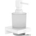 Държач с Дозатор за Течен Сапун, AddStoris , бял мат, HansGrohe 41745700