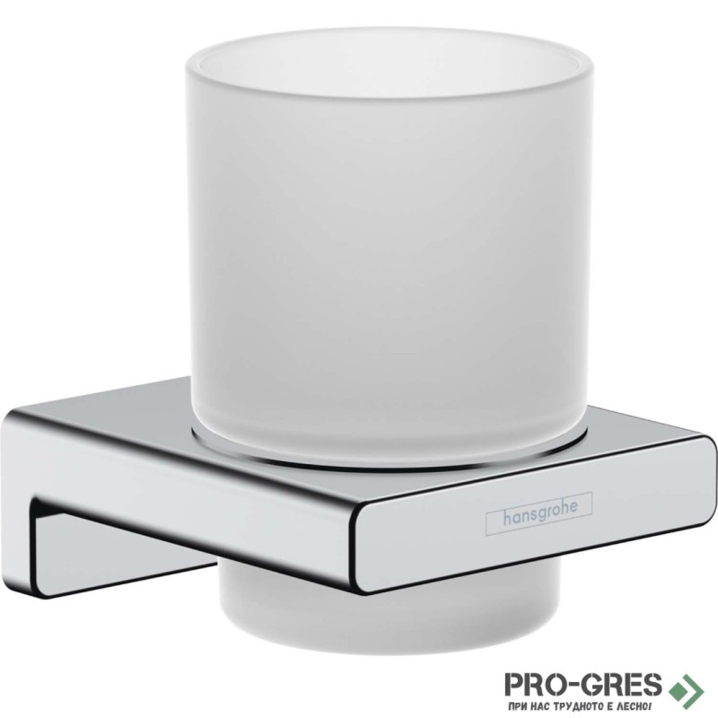 Държач с Чаша Logis Universal, хром, HansGrohe 41749000