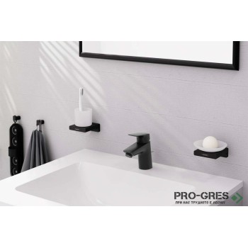 Държач с Чаша Logis Universal, черен мат, HansGrohe 41749670
