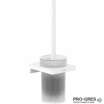 Конзолна четка за тоалетна AddStoris , бял мат, HansGrohe 41752700