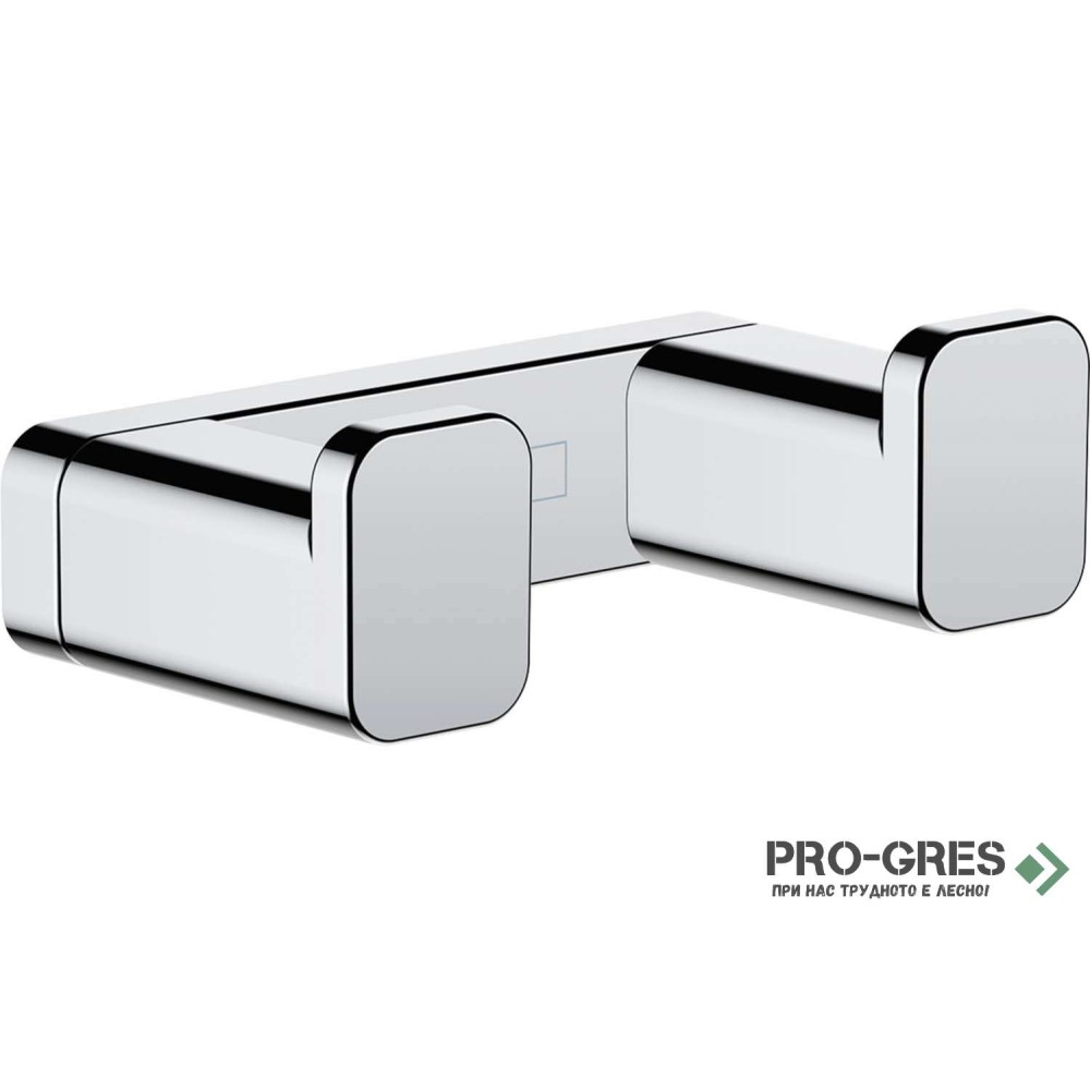 Двойна закачалка за кърпи AddStoris , хром, HansGrohe 41755000