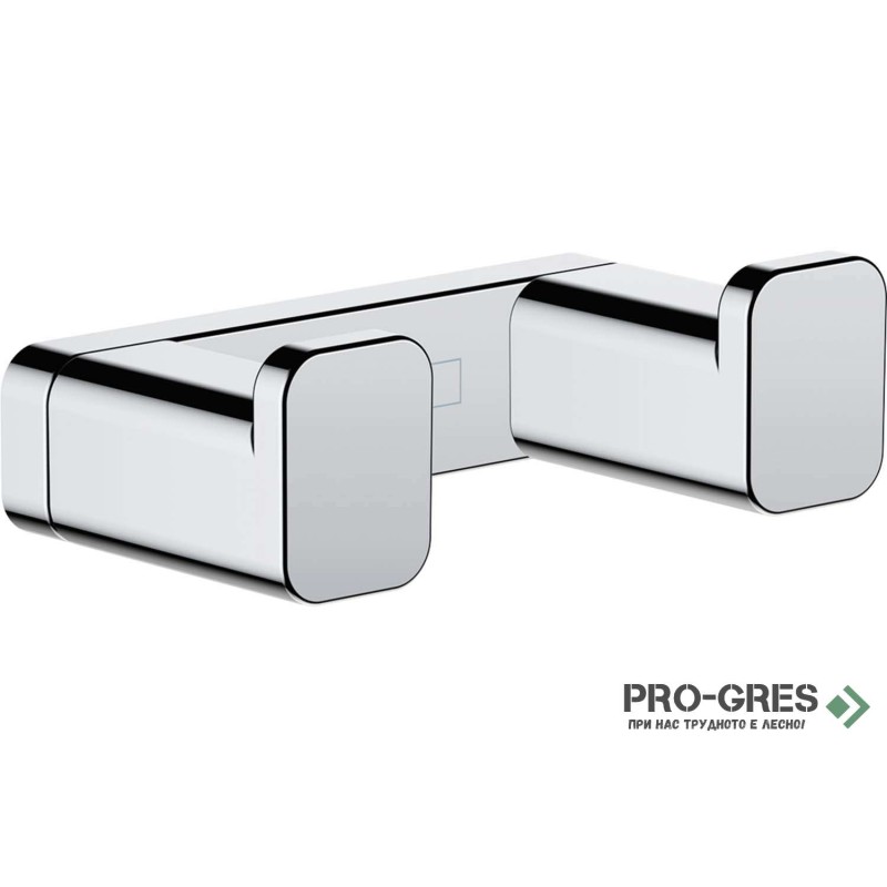 Двойна закачалка за кърпи AddStoris , хром, HansGrohe 41755000