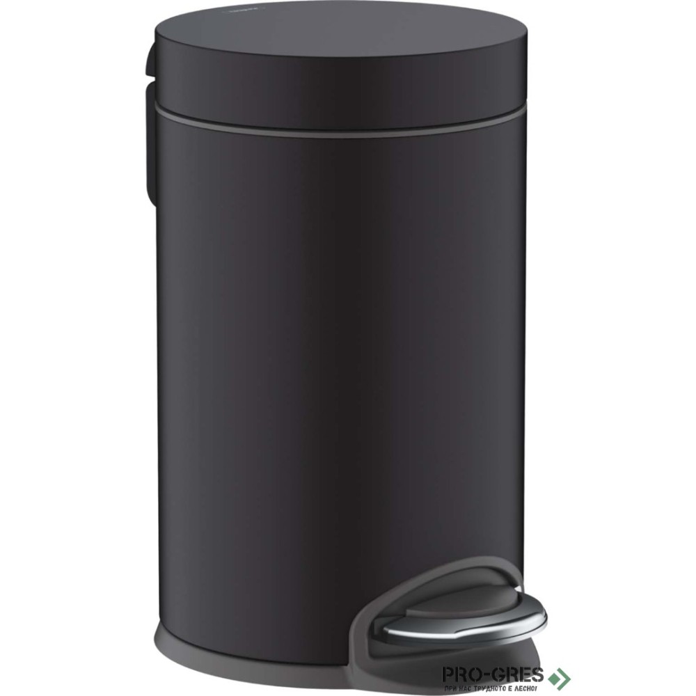 Кошче за Отпадъци с Педал, AddStoris,черен мат, HansGrohe 41775670