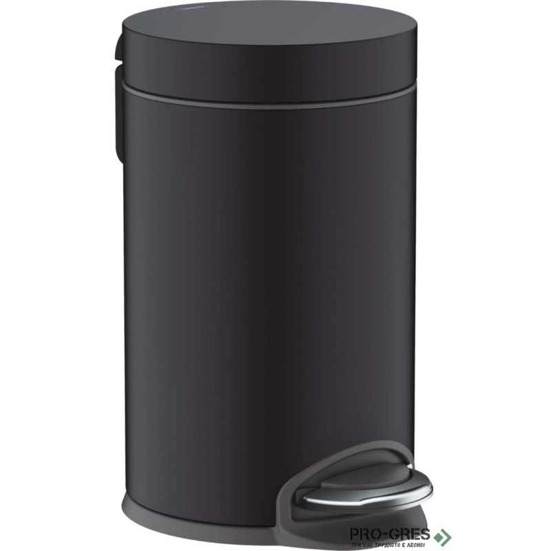 Кошче за Отпадъци с Педал, AddStoris,черен мат, HansGrohe 41775670