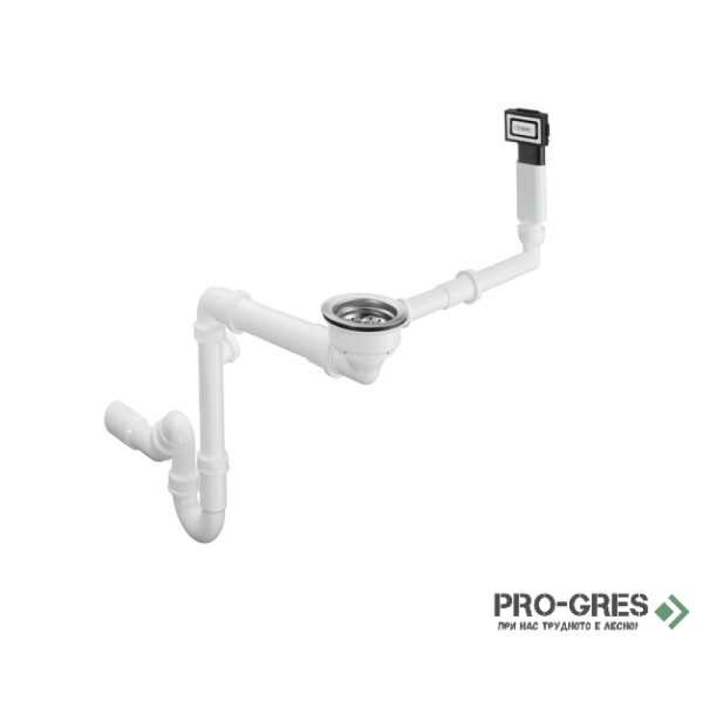 Кухненска мивка SilicaTec, 51x56 графитено сиво, Hansgrohe 43312170