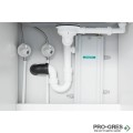 Сифон за гранитна кухненска мивка с преливник,D16-10, HansGrohe 43927000