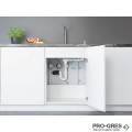 Сифон за гранитна кухненска мивка с преливник,D16-10, HansGrohe 43927000