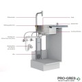 Сифон за гранитна кухненска мивка с преливник,D16-10, HansGrohe 43927000