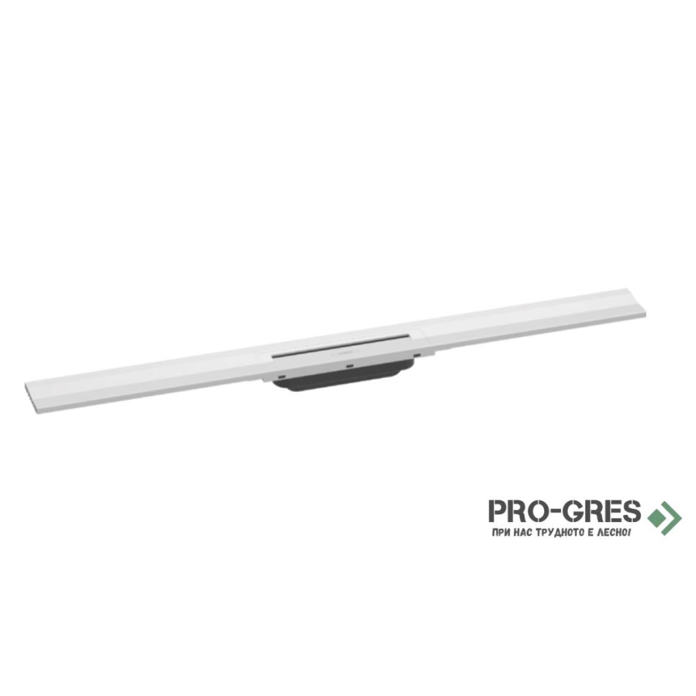 Линеен сифон с регулируема дължина RAINDRAIN Flex 50-90cm бял мат, Hansgrohe 56052700