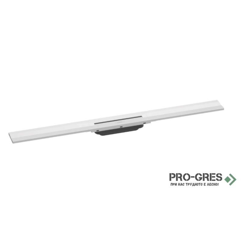 Линеен сифон с регулируема дължина RAINDRAIN Flex 50-90cm бял мат, Hansgrohe 56052700