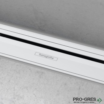 Линеен сифон с регулируема дължина RAINDRAIN Flex 50-90cm бял мат, Hansgrohe 56052700